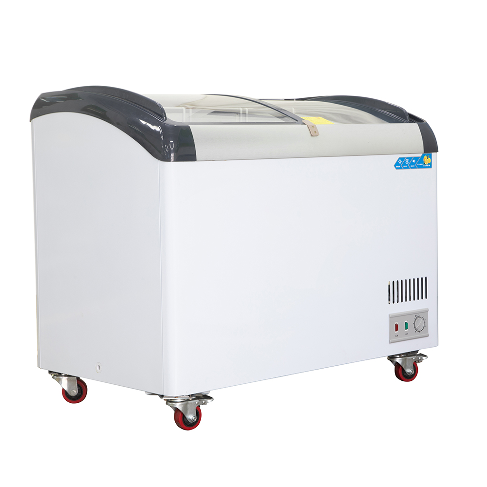 Commercial Chest Freezer - CE Onaylı Kavisli Camlı Ticari Dondurucu