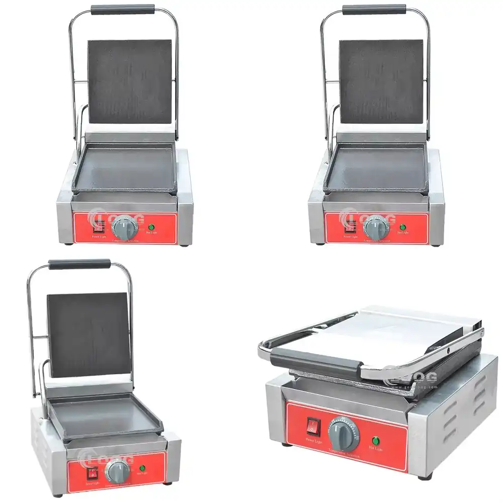 Sandwich Press Panini - Ticari Panini Presi Paslanmaz Çelik Kontak