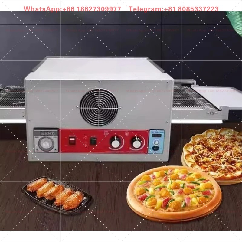 Pizza Conveyor Oven - Ticari 12 İnç Paslanmaz Çelik Elektrikli