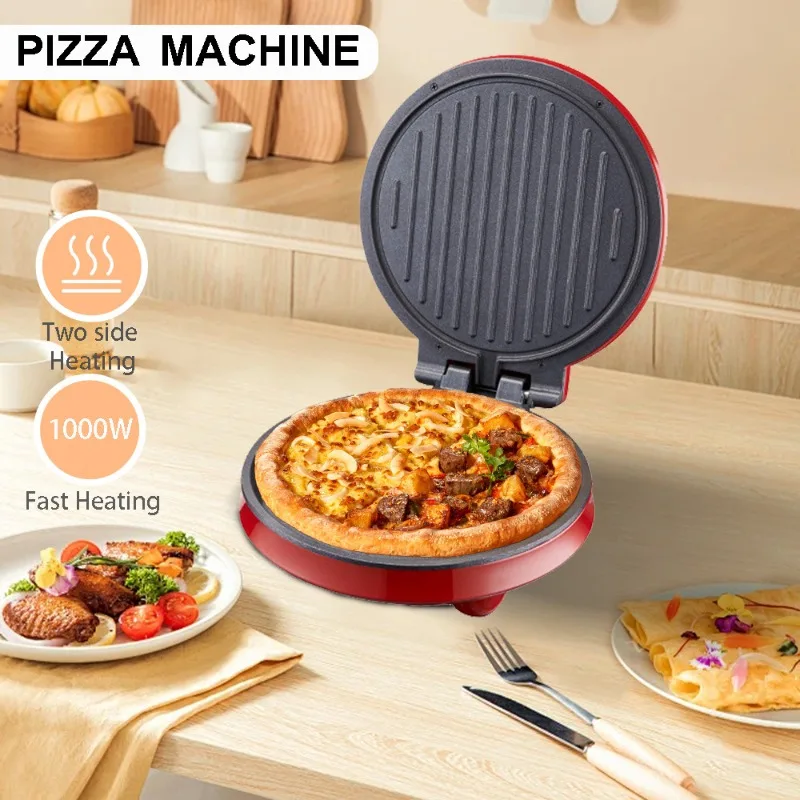 Sandwich Press Panini - 110V Elektrikli Pizza Makinesi, Çift Taraflı
