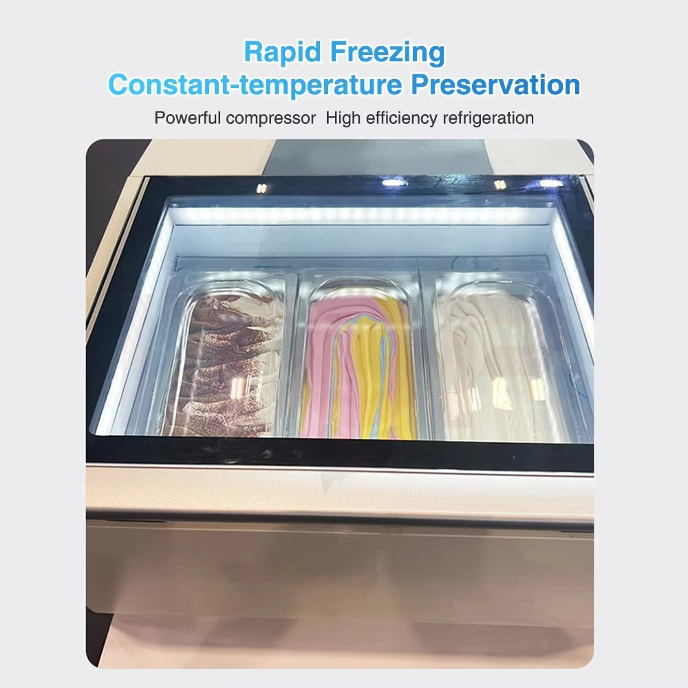 Commercial Chest Freezer - Ticari Cam Kapılı Mini Derin Dondurucu