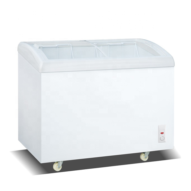 Commercial Chest Freezer - Kavisli Cam Üstlü Ticari Göğüs Dondurucu