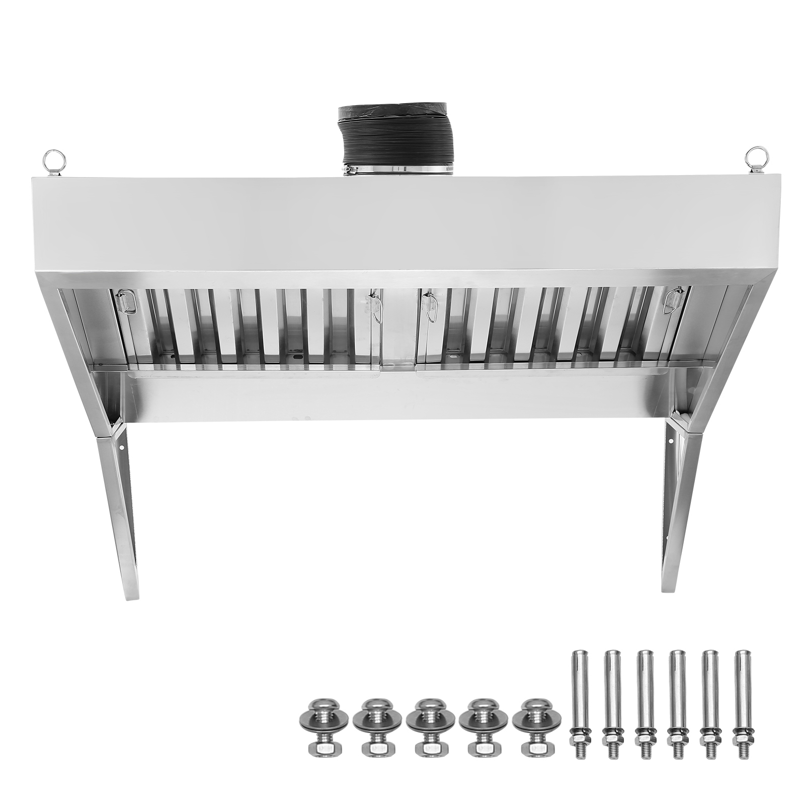 Commercial Kitchen Vent - 4/5/6/7/8/9FT Ticari Aspiratör 201 Paslanmaz Çelik