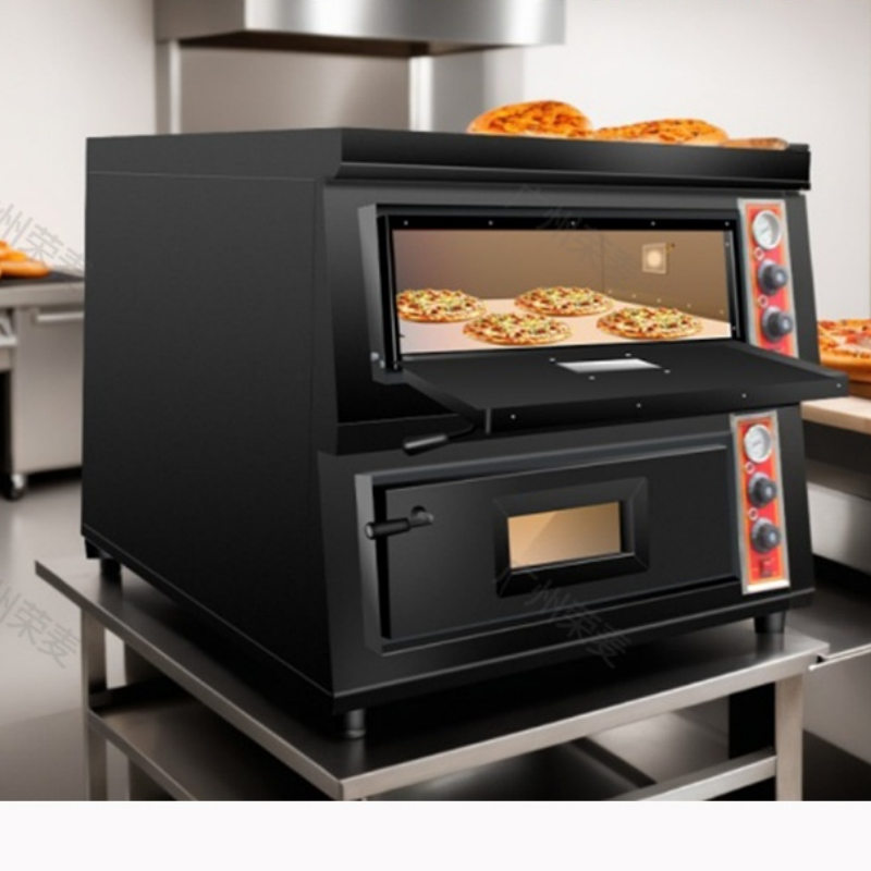 Pizza Conveyor Oven - Çift Katlı Pizza Fırını Ticari Güç