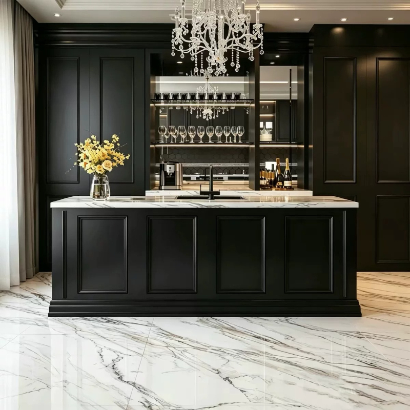 Commercial Kitchen Paint - İskandinav restoran mobilyaları Fransız retro masif