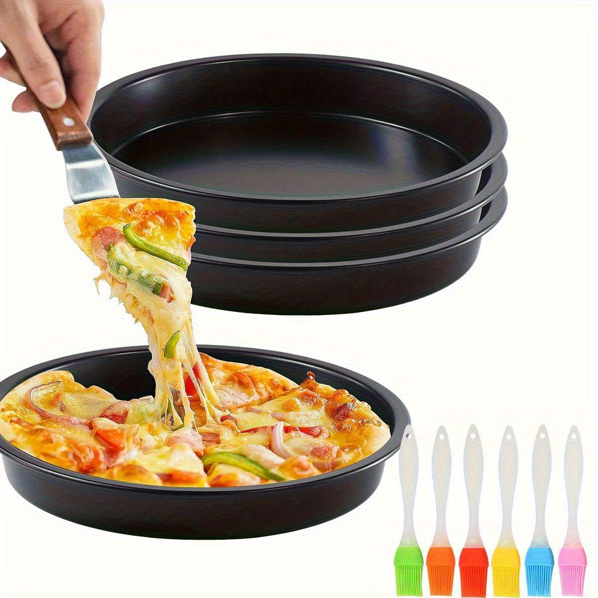 6/8/9/10 inç Yapışmaz Pizza Te - Pizza Conveyor Oven incelemesi ve fiyatı