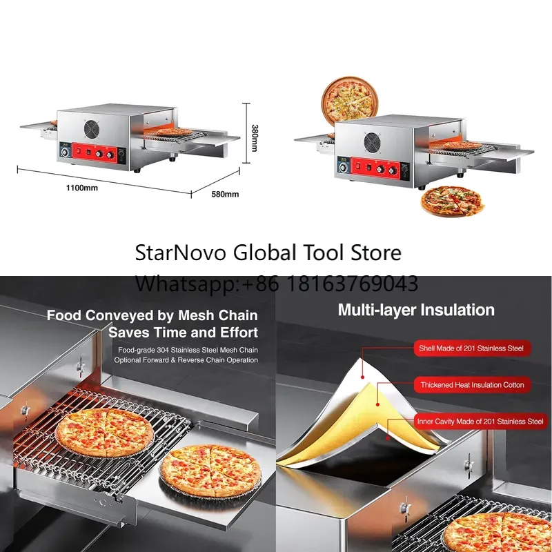 2026 Yeni! Konveyör Bantlı Piz - Pizza Conveyor Oven incelemesi ve fiyatı