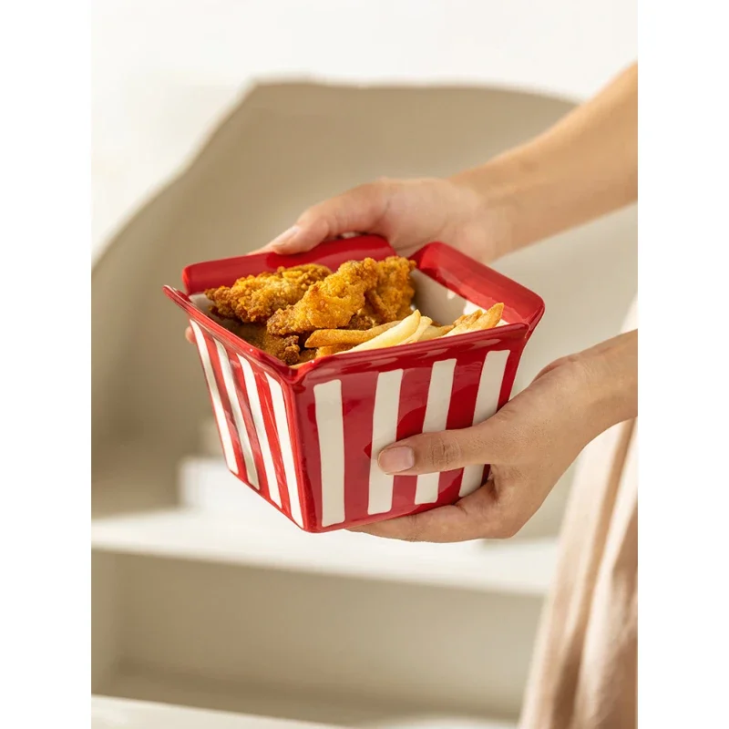 Yaratıcı seramik kase kare ev  - Commercial Kitchen Items incelemesi ve fiyatı