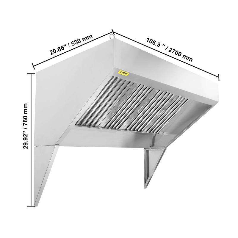 4/5/6/7/8/9FT Ticari Davlumbaz - Commercial Kitchen Vent incelemesi ve fiyatı