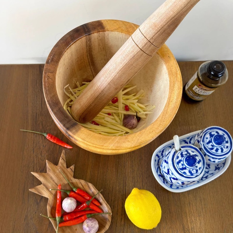 Doğal Akasya Ahşap Havanda ve  - Commercial Kitchen Set incelemesi ve fiyatı